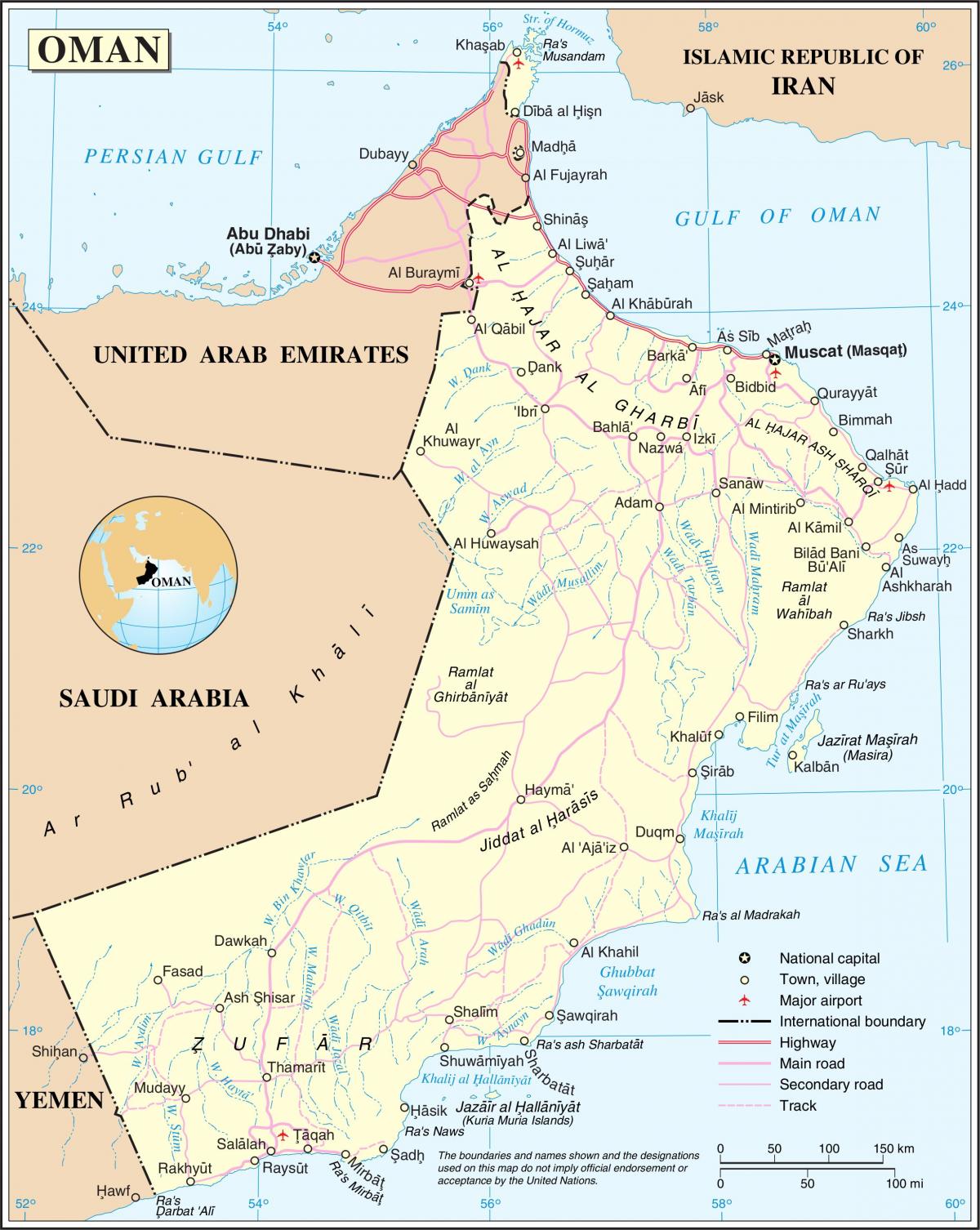 Omanaise carte