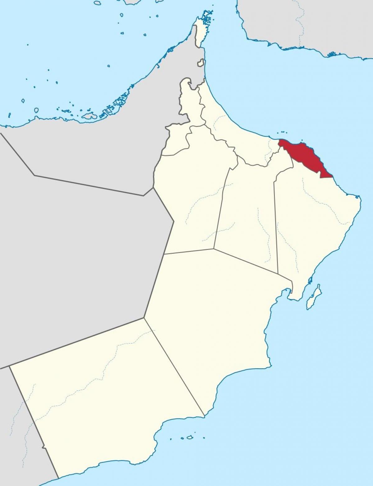 muscat Oman sur la carte