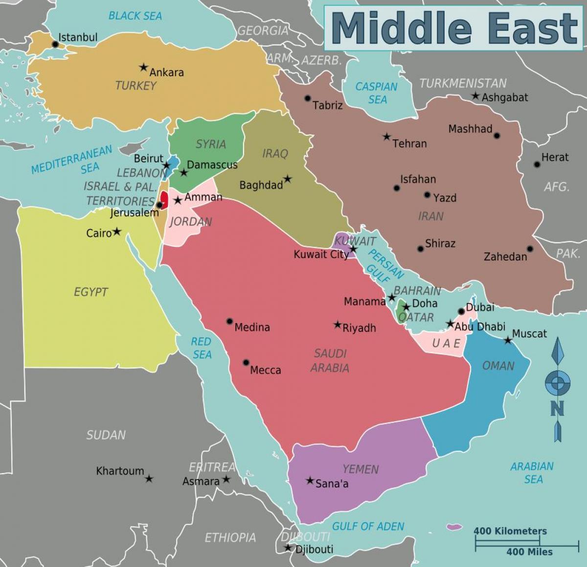 carte d'Oman carte du moyen-orient